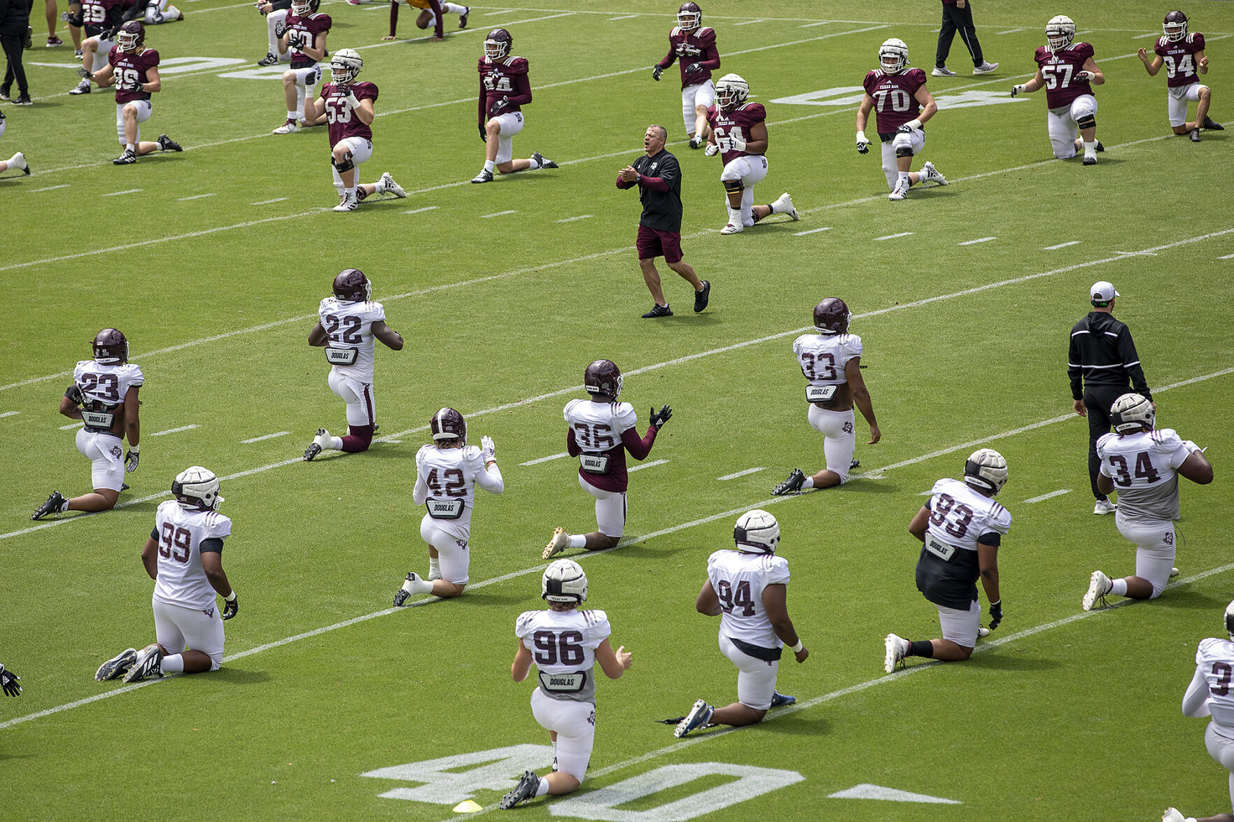 Spring football practice